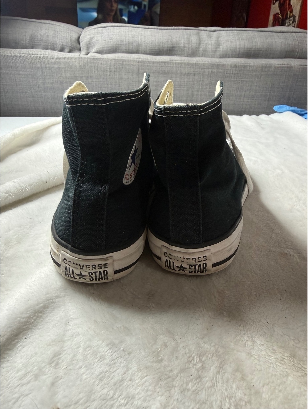 Converse All Star Youth Black High Top Sneakers Size 3 US - Picture 2 of 6